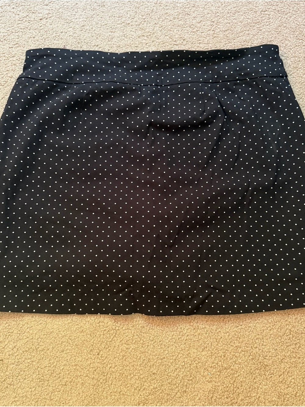 Zac & Rachel Woman 16W Black White Polka Dot Pull On Stretch Skort Pockets EUC - Picture 7 of 8